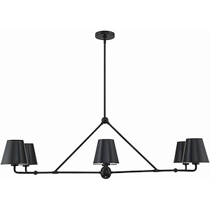 Xavier - 6 Light Chandelier In Modern Style-14.75 Inches Tall and 46 Inches Wide