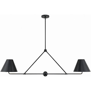 Xavier - 4 Light Chandelier In Modern Style-17 Inches Tall and 54 Inches Wide - 1279630