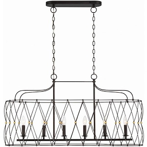Zucca - 6 Light Linear Chandelier In Classic Style - 12.75 Inches Wide By 22 Inches High - 1333427