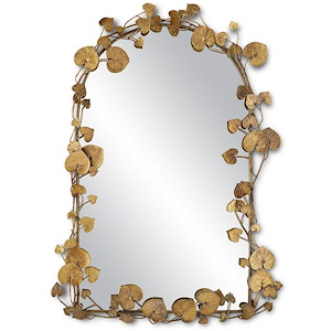 Vinna - Arch Leaves Mirror-39 Inches Tall and 28 Inches Wide