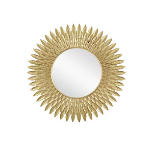 Plume - Round Mirror-39 Inches Wide - 1348122