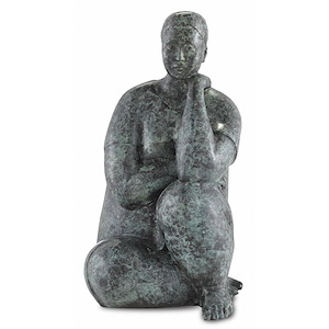 Lady Meditating - 15.25 Inch Sculpture
