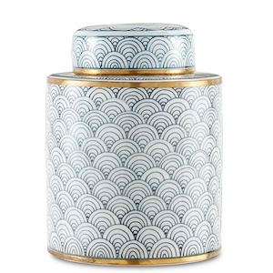Jalousie - Small Tea Cannister In 9.38 Inches Tall and 7 Inches Wide