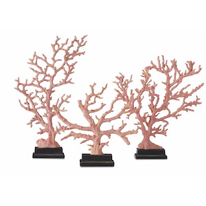 Large Coral Branches Sculpture (Set of 3)-19.25 Inches Tall and 14.625 Inches Wide