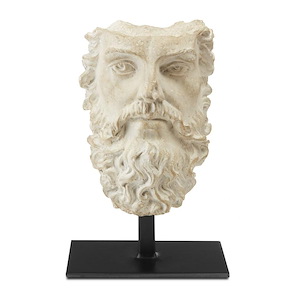 Head of Zeus - Sculpture-9.25 Inches Tall and 5.875 Inches Wide