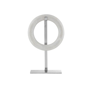 Circle of Life - Large Marble Ring Sculpture-19.5 Inches Tall and 12 Inches Wide