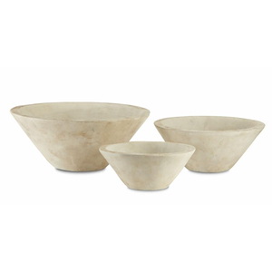 Cottage - Bowl (Set of 3)-7.5 Inches Tall and 18 Inches Wide