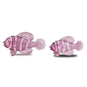 Rialto - Fish Sculpture (Set of 2)-6.5 Inches Tall and 11.75 Inches Wide