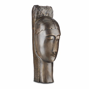 Art Deco - Head Sculpture-26.75 Inches Tall and 8 Inches Wide