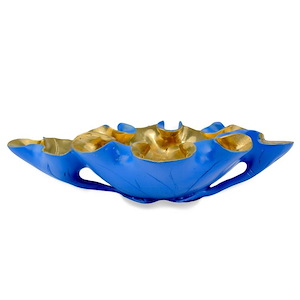 Wrapped Lotus Leaf - Bowl-2.25 Inches Tall and 11 Inches Wide