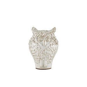 Minerva - Medium Owl Sculpture-8 Inches Tall and 6 Inches Wide