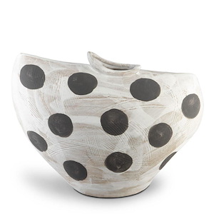 Dots - Large Bowl-11.75 Inches Tall and 7.75 Inches Wide