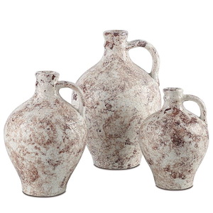 Marne Demijohn - Sculpture (Set of 3)-14.5 Inches Tall and 10.5 Inches Wide