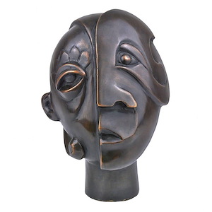 Cubist Head - Sculpture-8.5 Inches Tall and 7 Inches Wide