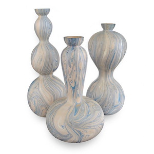 Calm Sea - Vase (Set of 3)-15 Inches Tall and 7 Inches Wide