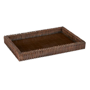 Koa - Tray In Bohemian Style-2.25 Inches Tall and 20.5 Inches Wide