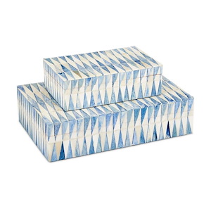 Nadene - Box (Set of 2) In Coastal Style-3 Inches Tall and 12 Inches Wide