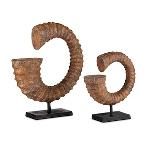 Sculpture (Set of 2) In Rustic Style-19.5 Inches Tall and 17.25 Inches Wide