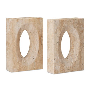 Demi - Bookend (Set of 2) In Modern Style-8 Inches Tall and 5.5 Inches Wide