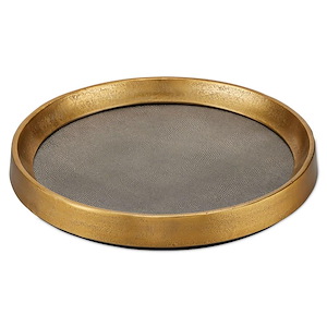 Tanay - Round Tray In Modern Style-2.5 Inches Tall and 18 Inches Wide