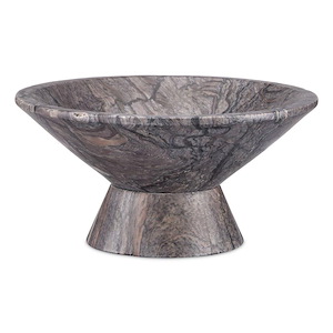 Lubo Breccia - Large Bowl In Modern Style-6 Inches Tall and 13 Inches Wide