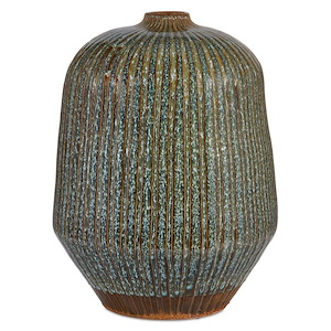Shoulder - Large Vase In Bohemian Style-20.5 Inches Tall and 16 Inches Wide
