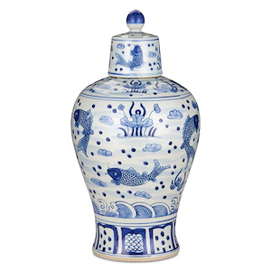 South Sea - Meiping Medium Jar In Traditional Style-16 Inches Tall and 8.5 Inches Wide