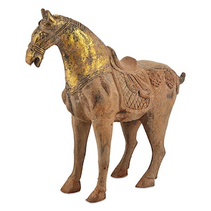 Tang Dynasty Grande Iron Horse - Sculpture-25.5 Inches Tall and 25.5 Inches Wide
