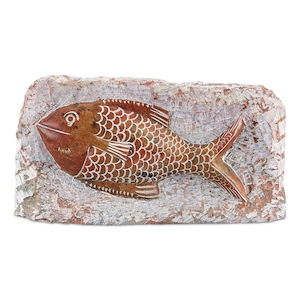 Marble Fish - Sculpture-5 Inches Tall and 8 Inches Wide