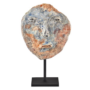 Artisan Medium Face Disc - Sculpture-12 Inches Tall and 7 Inches Wide