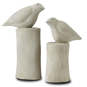 Birds Sculpture (Set of 2)-9 Inches Tall and 6.5 Inches Wide