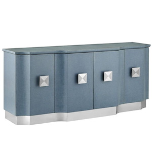 Maya - 4 Door Credenza In Contemporary Style-34 Inches Tall and 78 Inches Wide