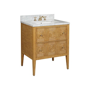 Santos - Vanity with Rectangular Undermount Sink-34 Inches Tall and 28 Inches Wide - 1348226