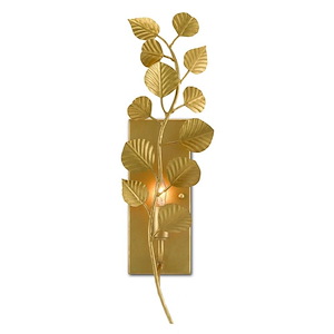 Golden Eucalyptus - 1 Light Wall Sconce-20 Inches Tall and 4.75 Inches Wide - 1296235