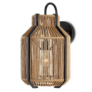 Mali - 1 Light Wall Sconce-14 Inches Tall and 8.5 Inches Wide