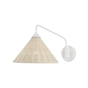 Basket - 1 Light Swing Arm Wall Sconce-10.5 Inches Tall and 13 Inches Wide - 1297388