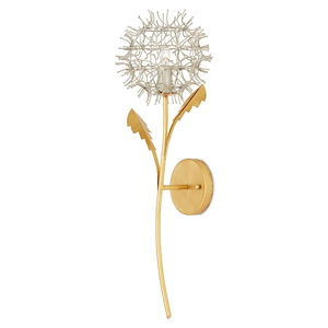 Dandelion - 1 Light Wall Sconce-23.5 Inches Tall and 9 Inches Wide