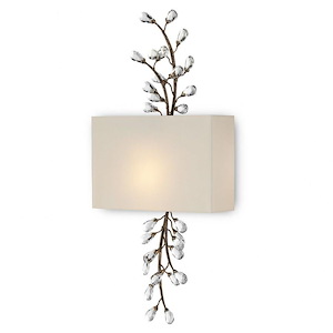 Crystal Bud - 1 Light Wall Sconce-26.75 Inches Tall and 12 Inches Wide