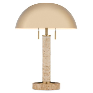 Miles - 2 Light Table Lamp In Mid-Century Modern Style-21.75 Inches Tall and 15.75 Inches Wide