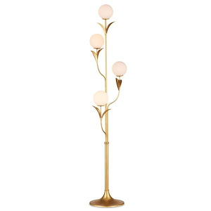 Rossville - 4 Light Floor Lamp In Contemporary Style-67.75 Inches Tall and 12 Inches Wide