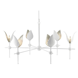 Peace Lily - 6 Light Chandelier - 1033746