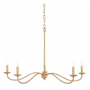 Saxon - 5 Light Small Chandelier In 21.5 Inches Tall and 33.25 Inches Wide - 1087638
