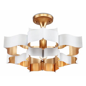 Grand Lotus - 1 Light Small Chandelier In 11 Inches Tall and 20.25 Inches Wide - 1087584