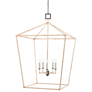 Denison - 5 Light Grande Chandelier In 49 Inches Tall and 31.5 Inches Wide