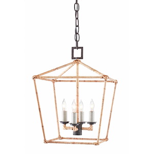Denison - 4 Light Small Chandelier In 17.5 Inches Tall and 12.25 Inches Wide