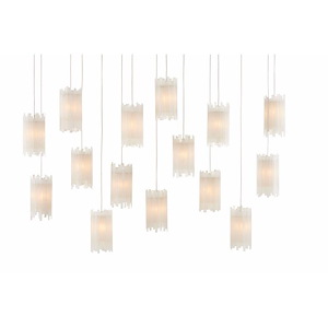 Escenia - 15 Light Rectangular Multi-Drop Pendant In 10 Inches Tall and 48 Inches Wide - 1087568