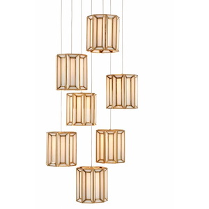 Daze - 7 Light Multi-Drop Pendant In 9 Inches Tall and 13 Inches Wide