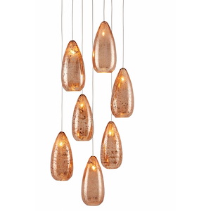 Rame - 7 Light Multi-Drop Pendant In 11.5 Inches Tall and 13 Inches Wide