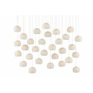 Piero - 30 Light Multi-Drop Pendant In 8 Inches Tall and 54 Inches Wide - 1087625