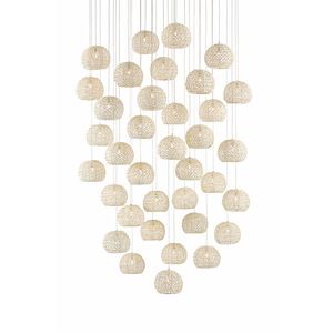Piero - 36 Light Multi-Drop Pendant In 8 Inches Tall and 33 Inches Wide - 1087626